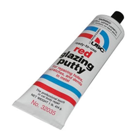 U.S. Chemical & Plastics U. S. Chemical and Plastics 32035 H Red Glazing Putty; Tube USC-32035